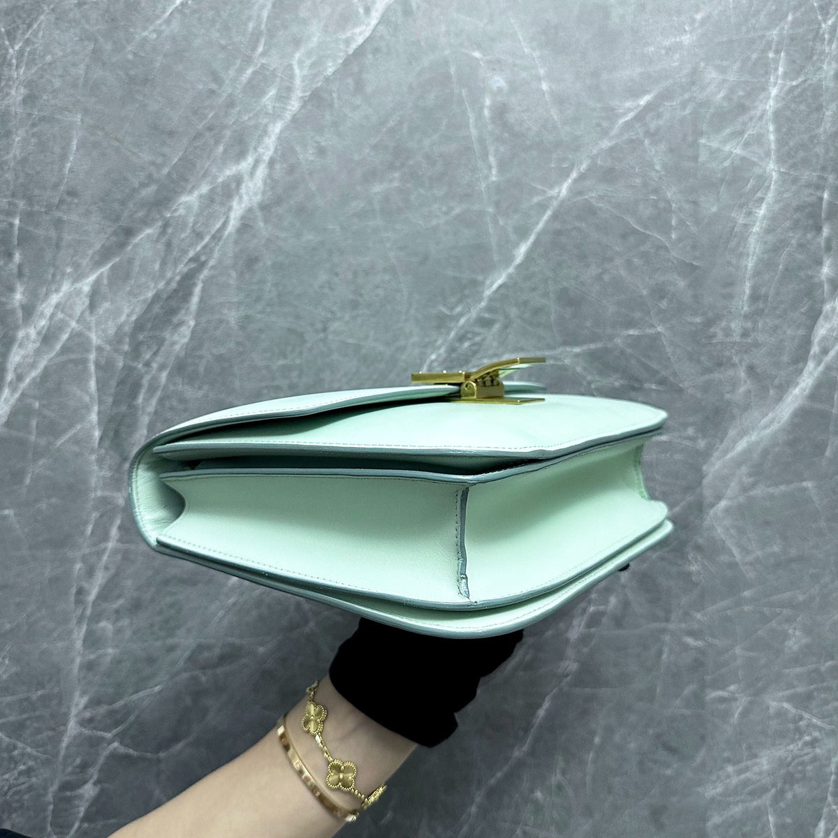 Celine Classic Box Smooth Calfskin Mint Green GHW