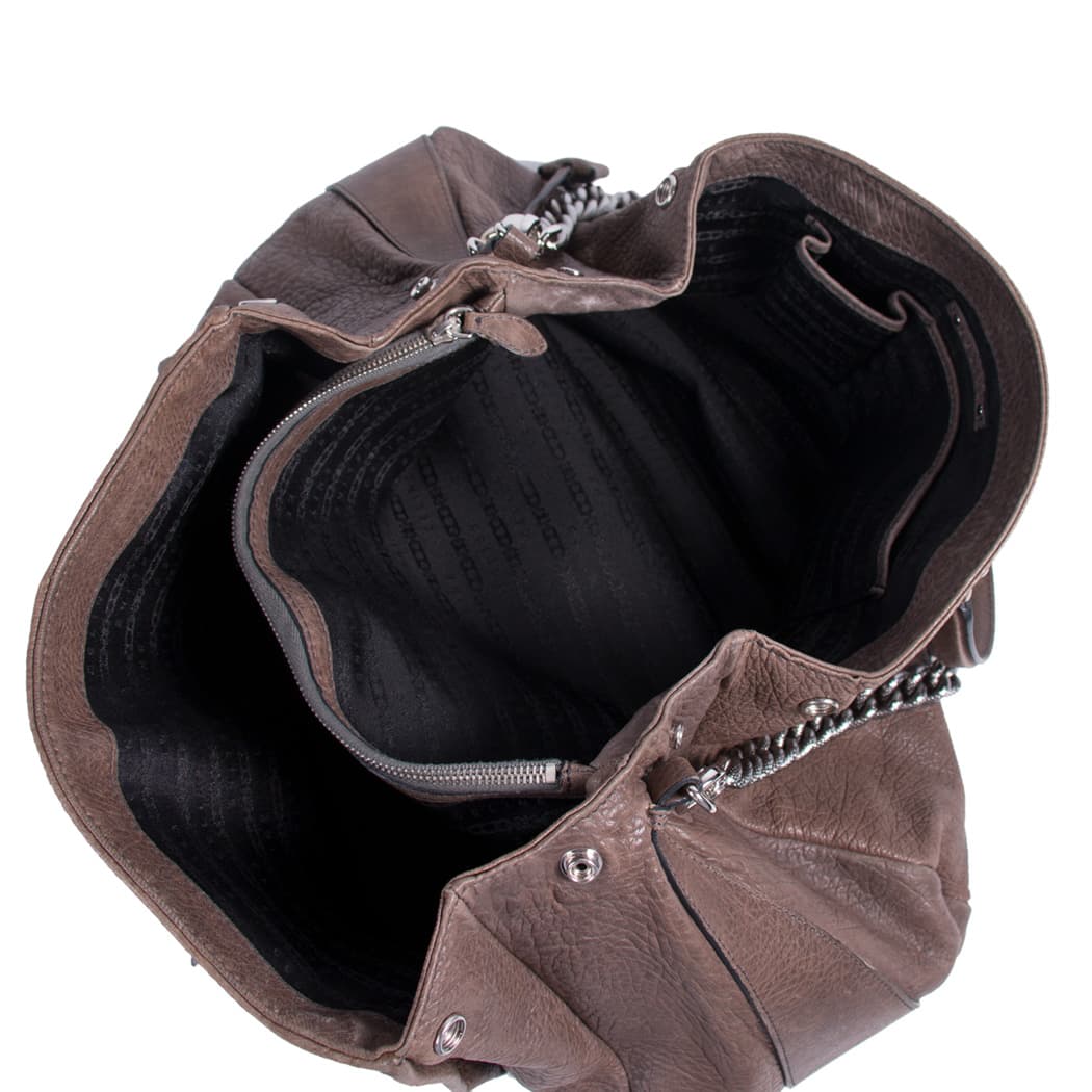 Céline Chain-Link Leather Shoulder Bag