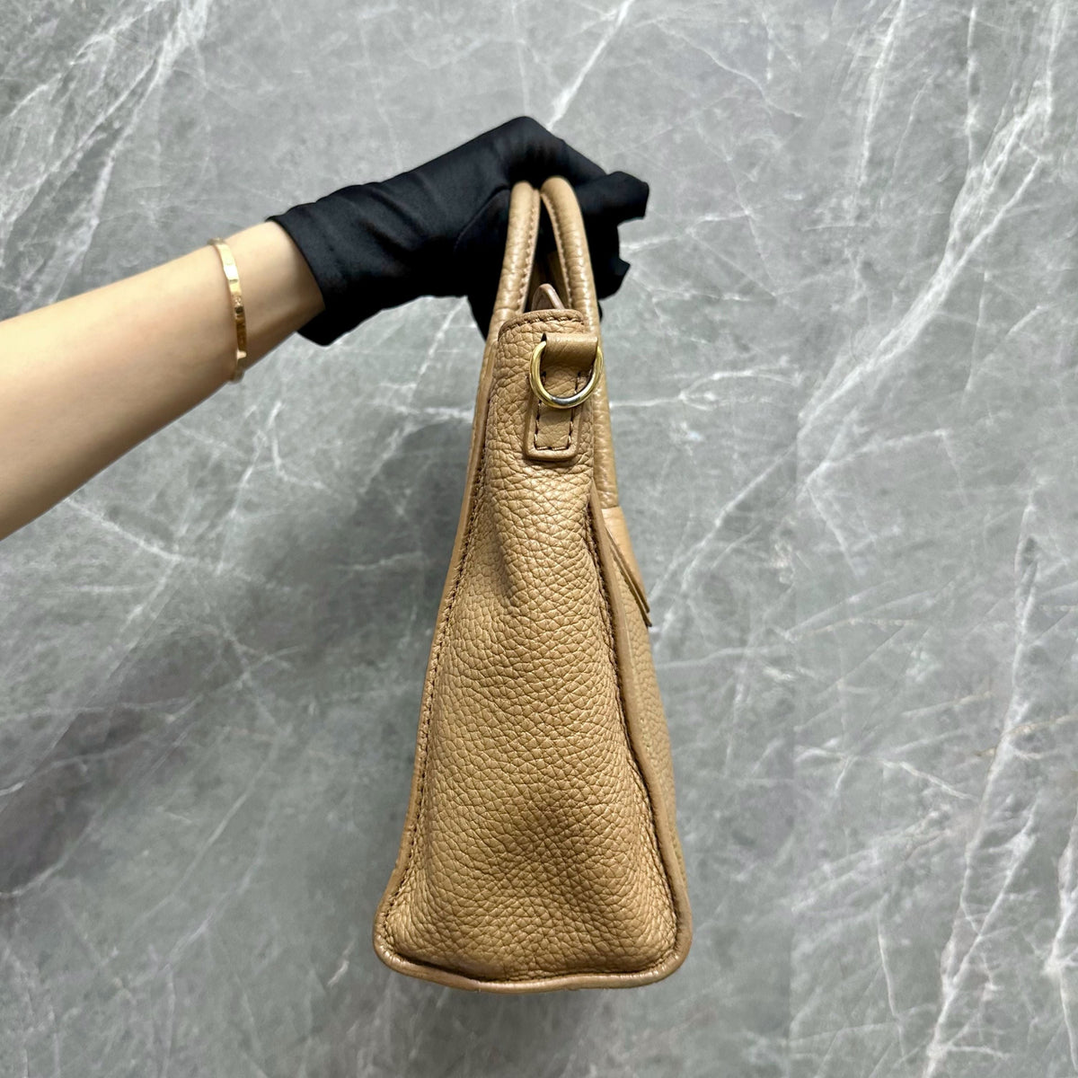 Celine Luggage Mini Camel Beige Top Handle Bag