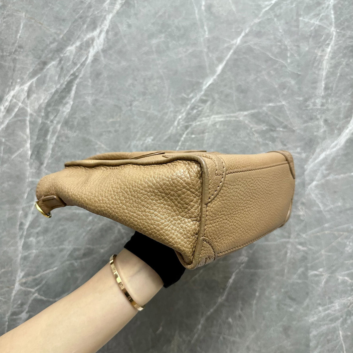 Celine Luggage Mini Camel Beige Top Handle Bag