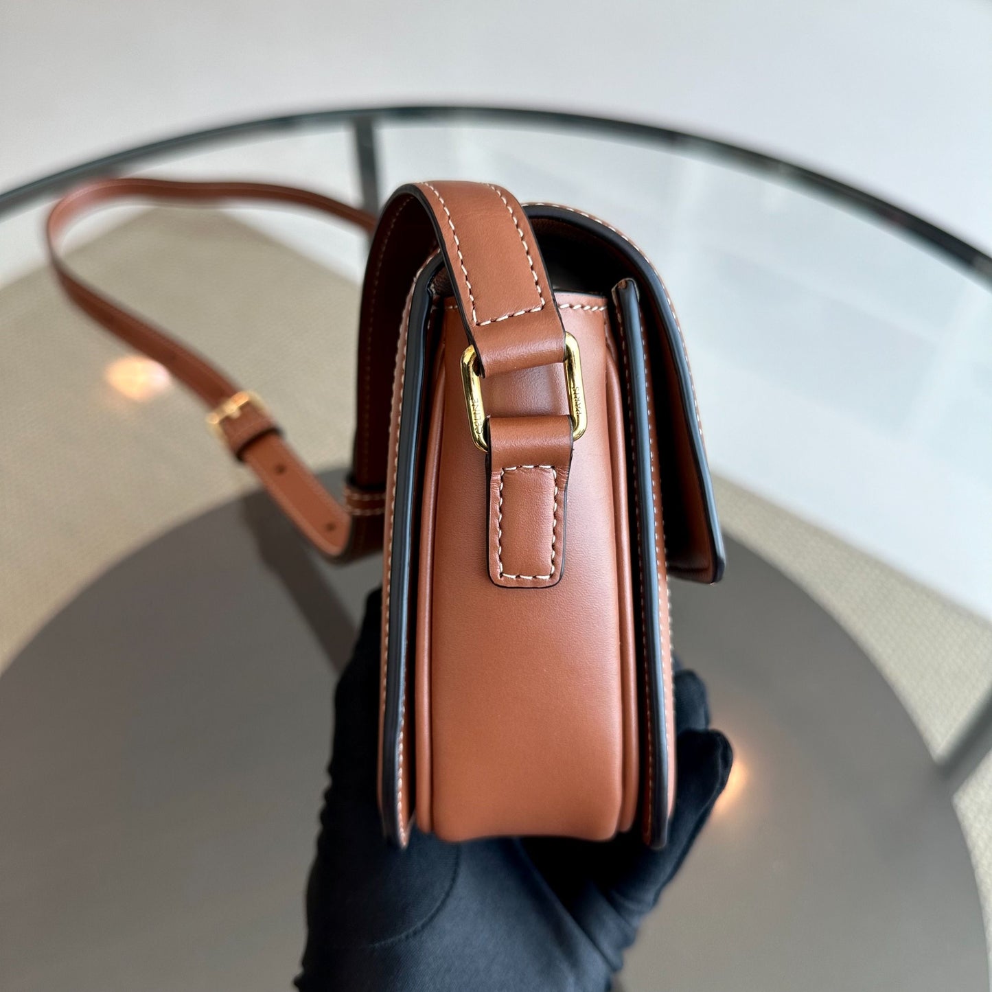 Celine Teen Triomphe in Triomphe Canvas Crossbody Bag