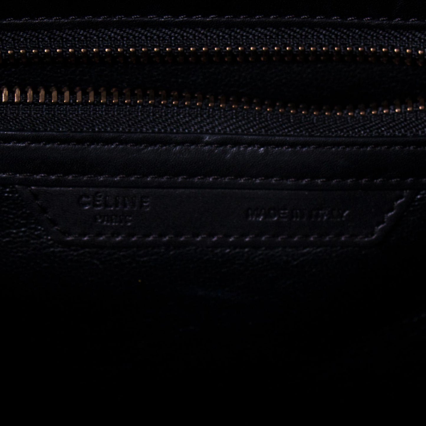 Celine Tricolor Micro Luggage Tote Bag