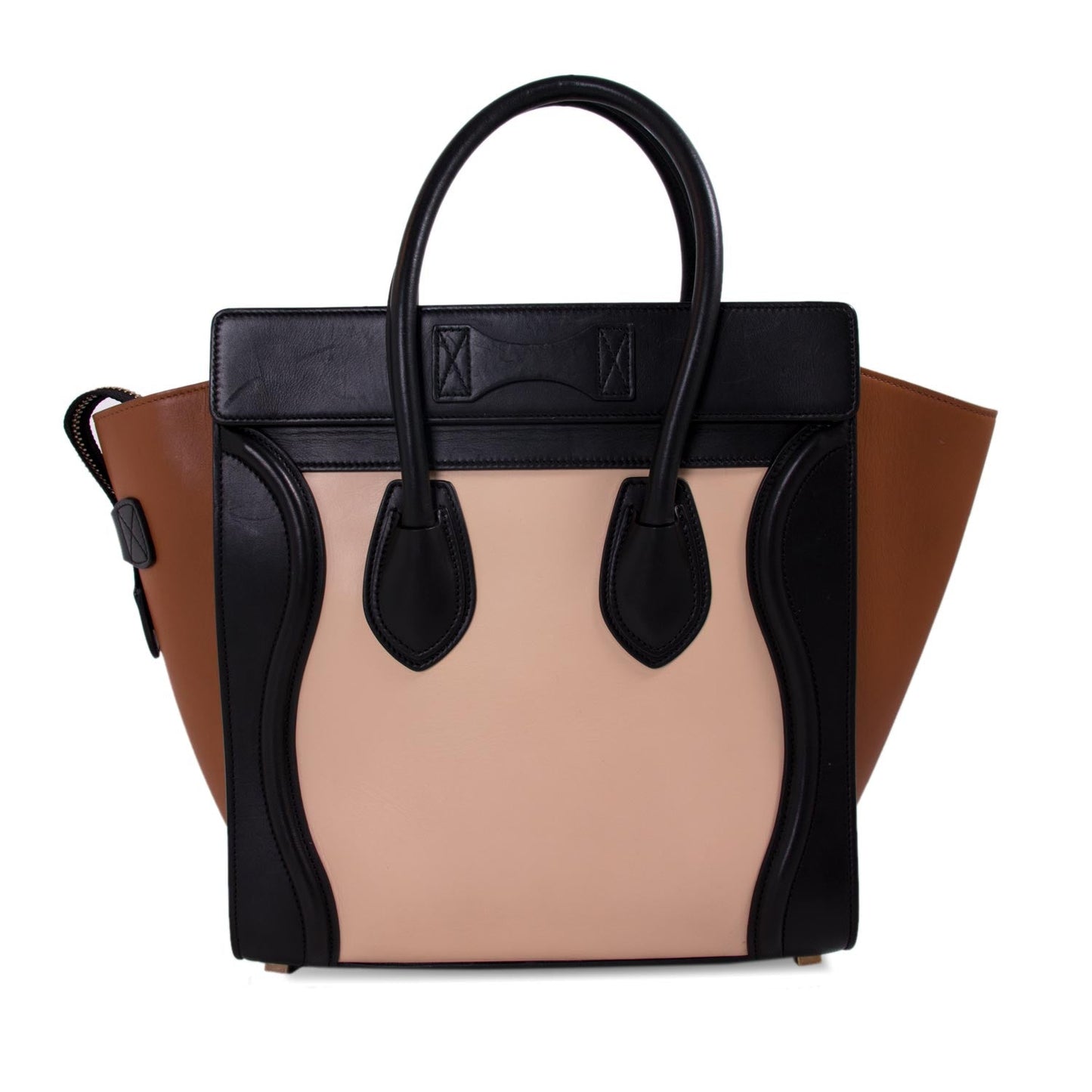 Celine Tricolor Micro Luggage Tote Bag