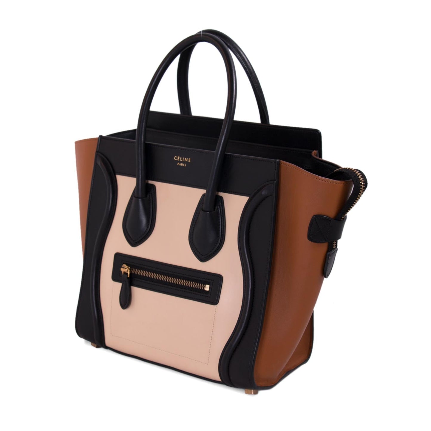 Celine Tricolor Micro Luggage Tote Bag