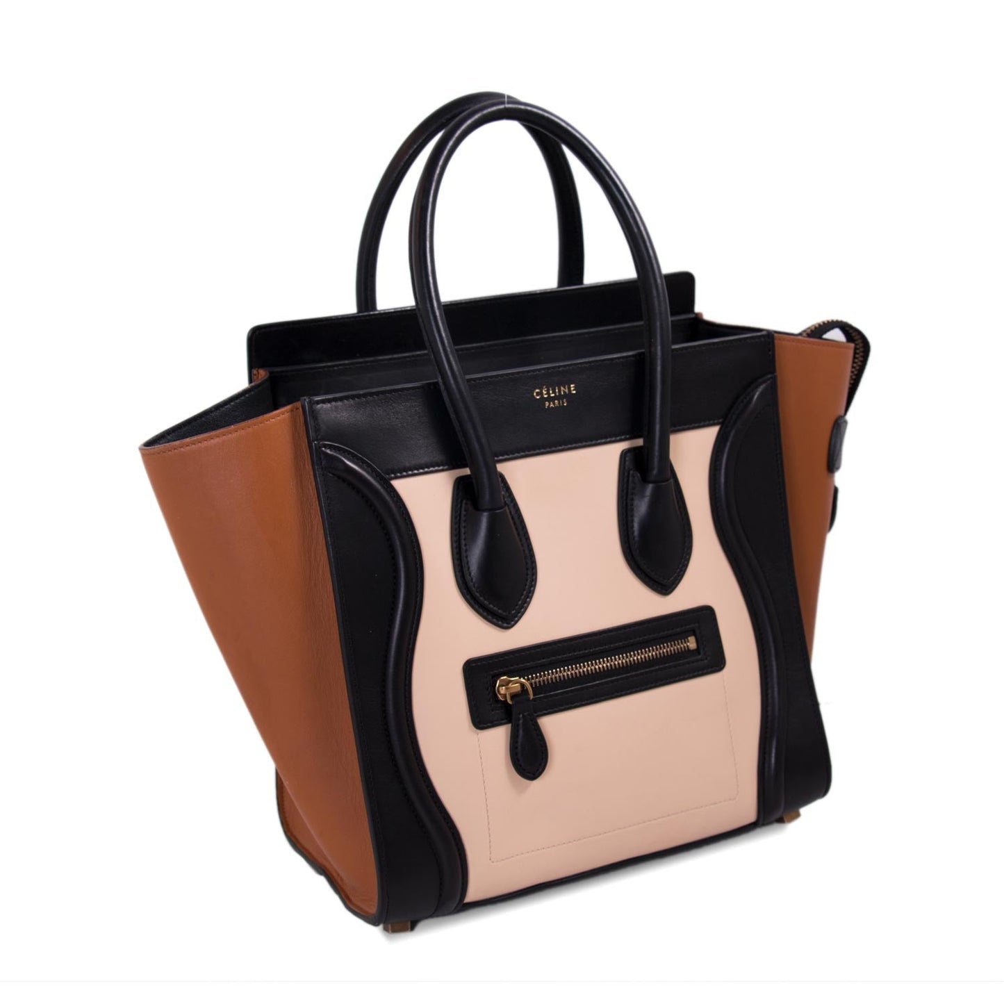 Celine Tricolor Micro Luggage Tote Bag