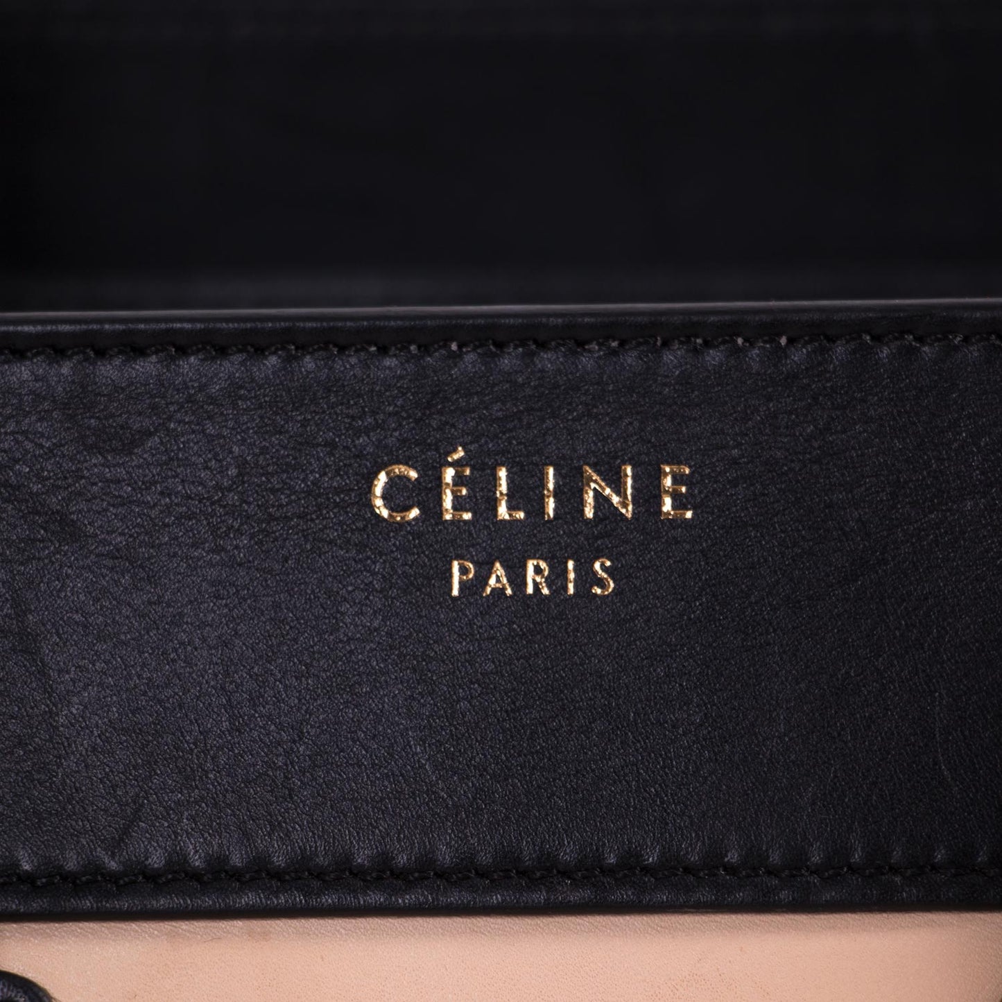 Celine Tricolor Micro Luggage Tote Bag