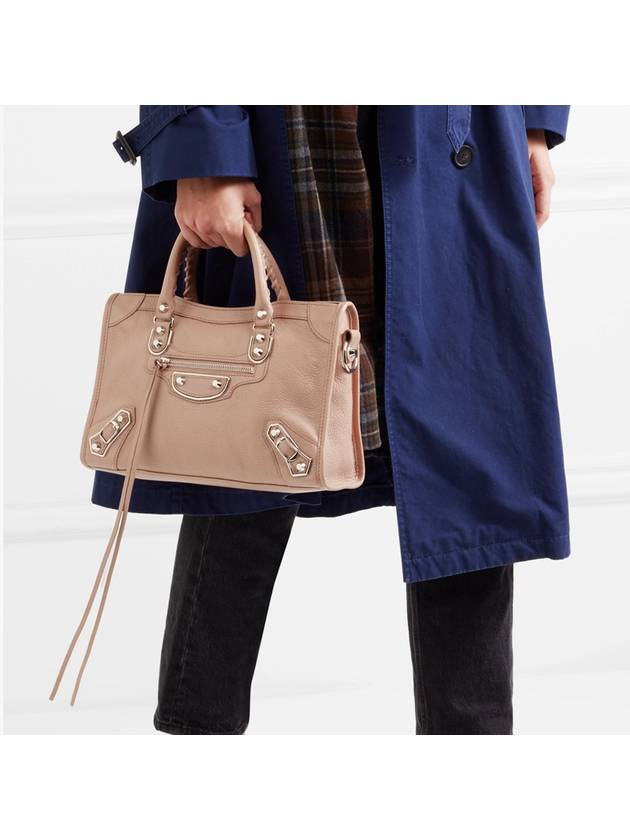 Luxury Balenciaga  Metallic Edge Mini City Tote Bag Pink
