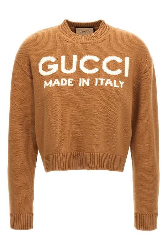 Gucci Women Jacquard Logo Sweater