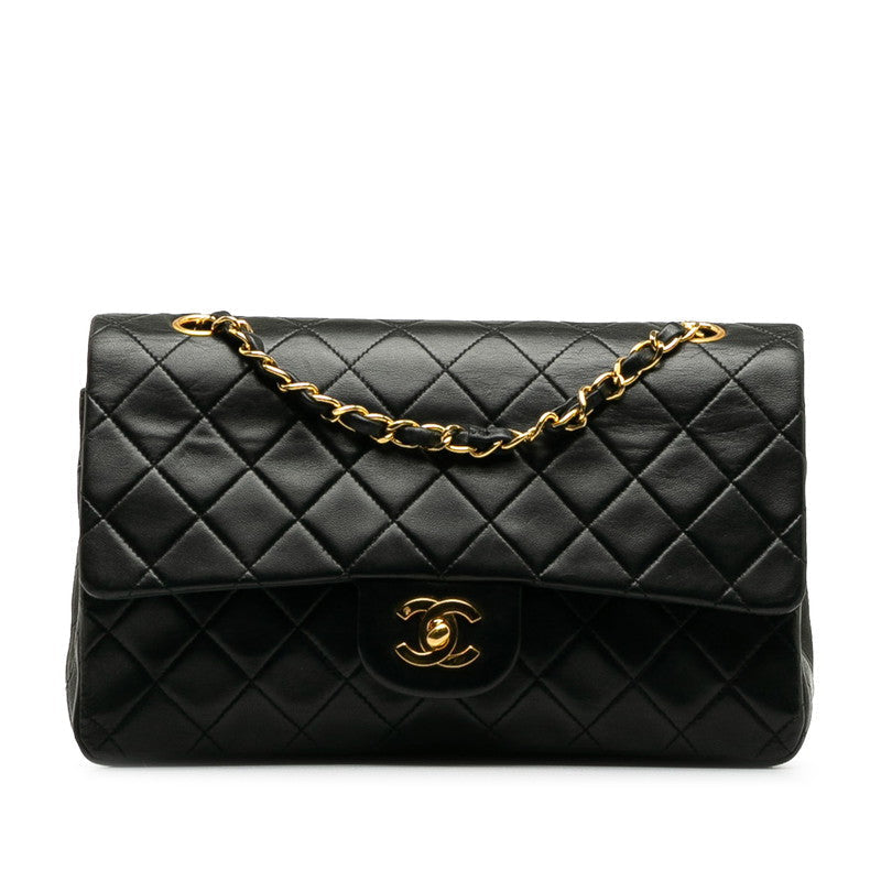Chanel Mattress Double Flat Chain houlder Bag No. 2 Black Gold   Chanel