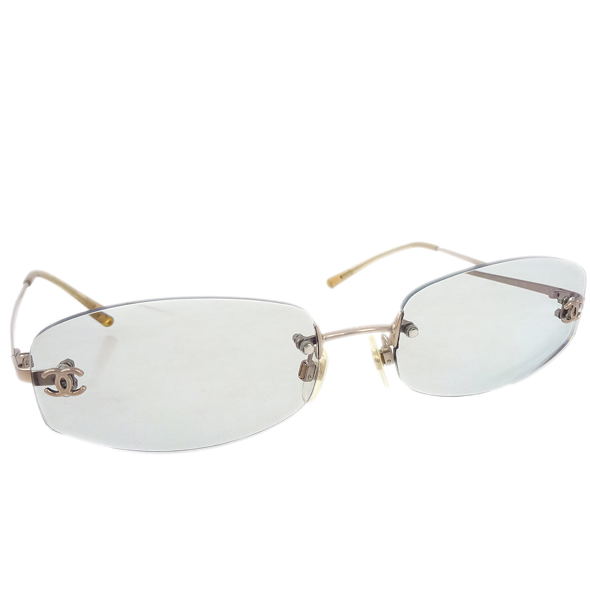 Chanel Sunglasses Eyewear Blue Small Good