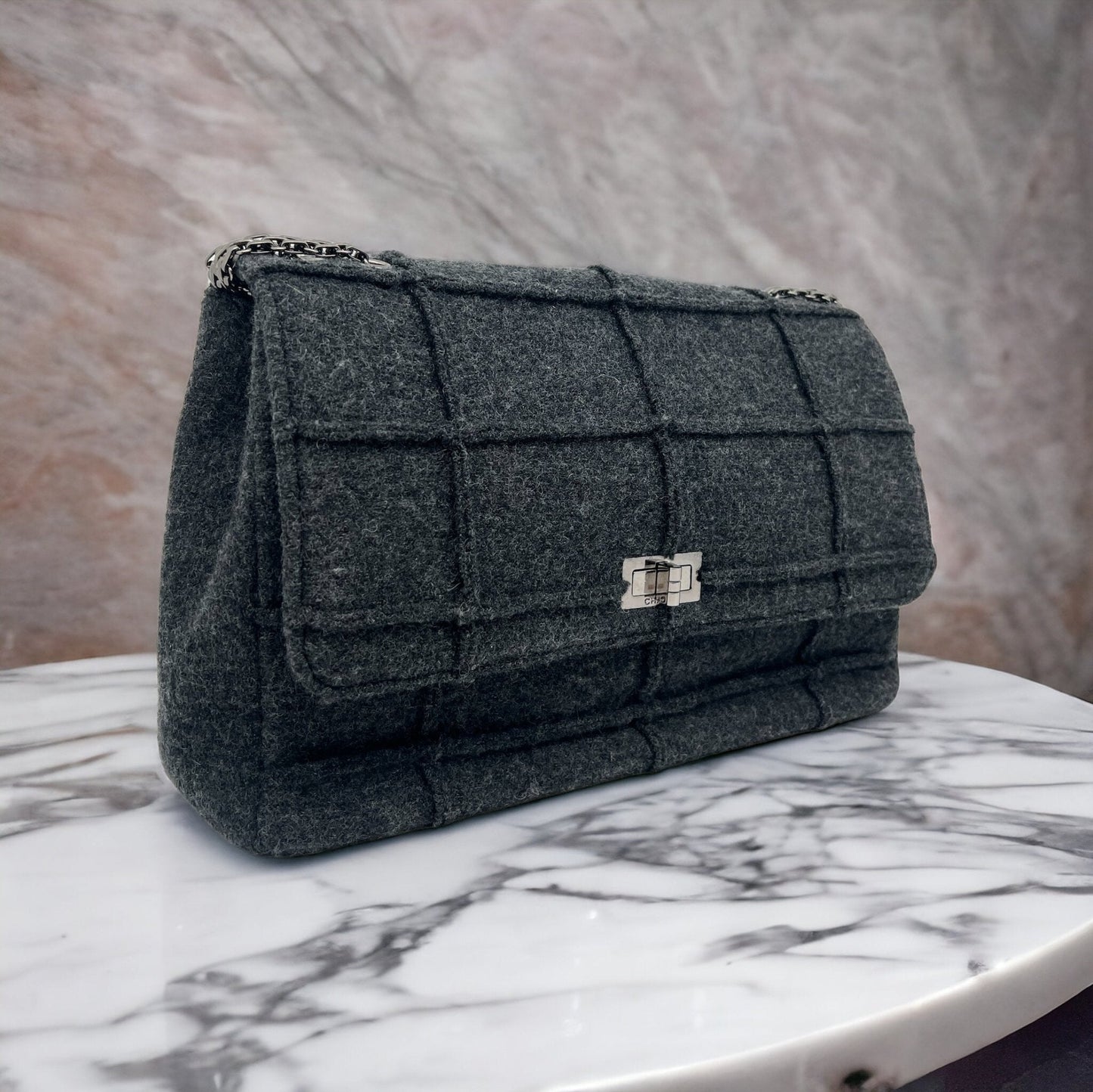 Chanel 2.55 Laine Gris  Sac