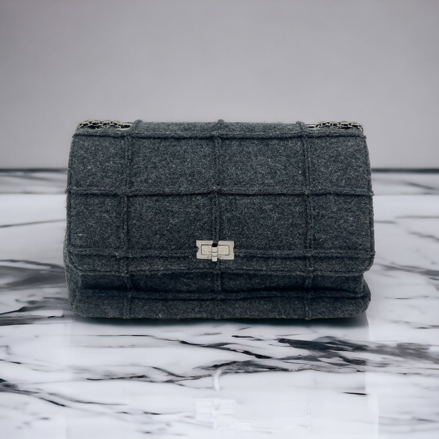 Chanel 2.55 Laine Gris  Sac