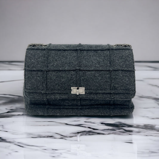 Chanel 2.55 Laine Gris  Sac