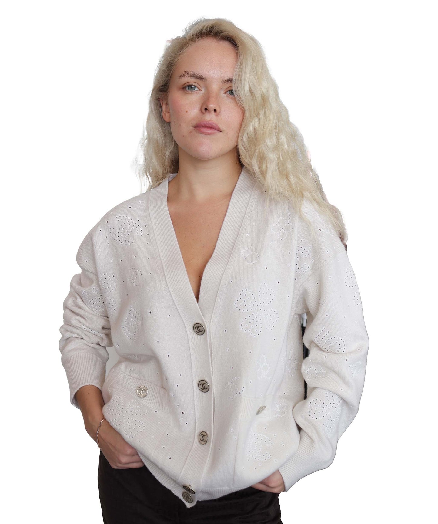 chanel cardigan logo 2020s cardigan DXBS2556
