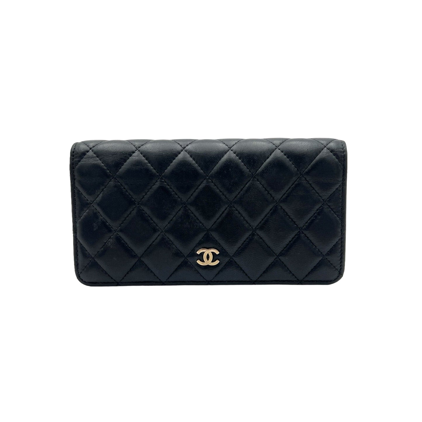 Chanel  CC Quilted Wallet Wallet in Lambskin, Silver Hardware C2405537CH