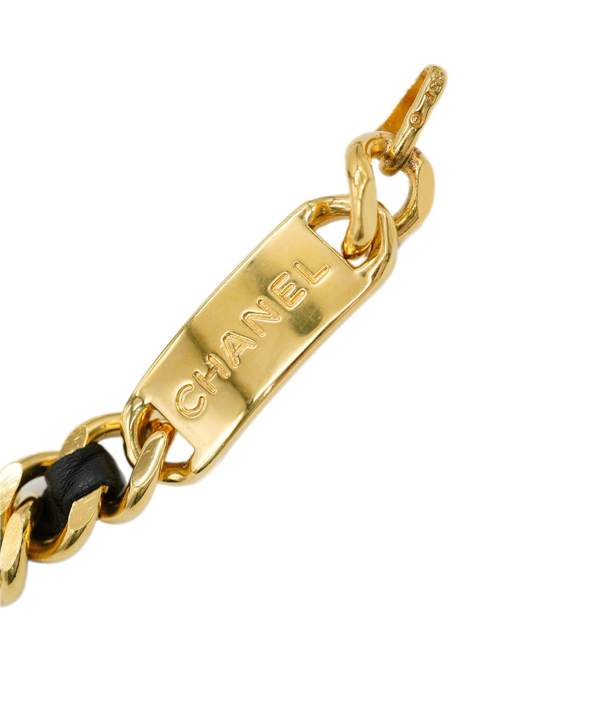 CHANEL LEATHER CHAIN BELT 1995 P ALC2080