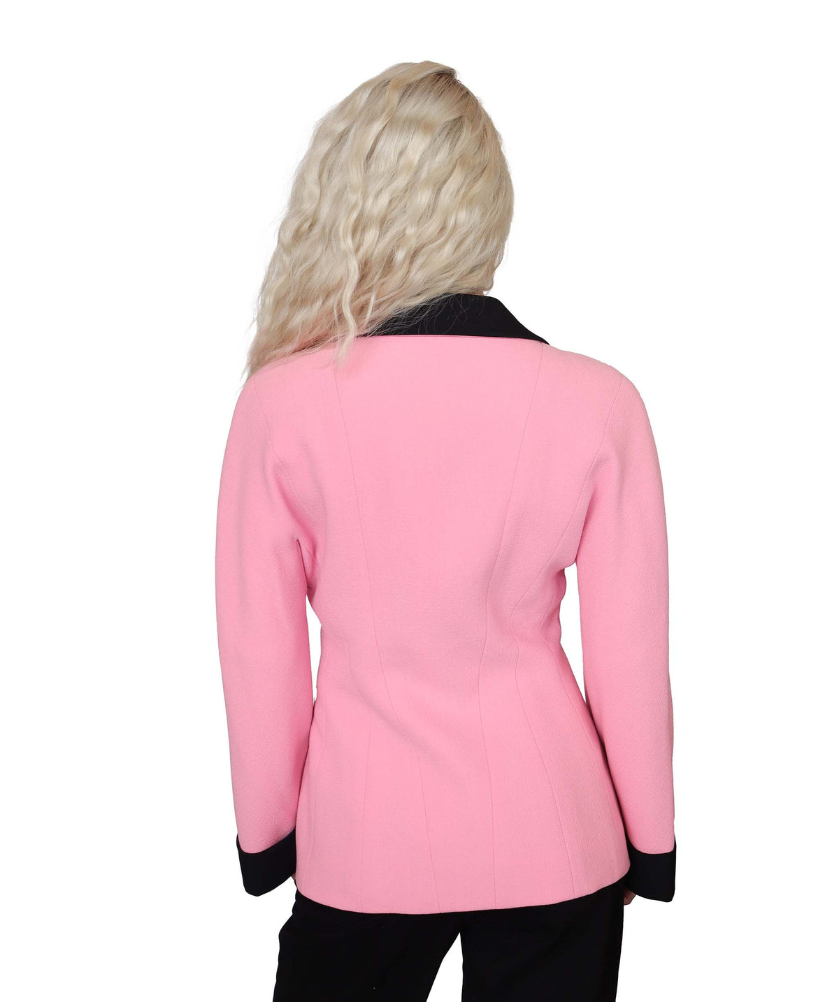 Chanel Pink & Black Collection 25 CC Coco Mark Jacket Size 38 DXBS2562
