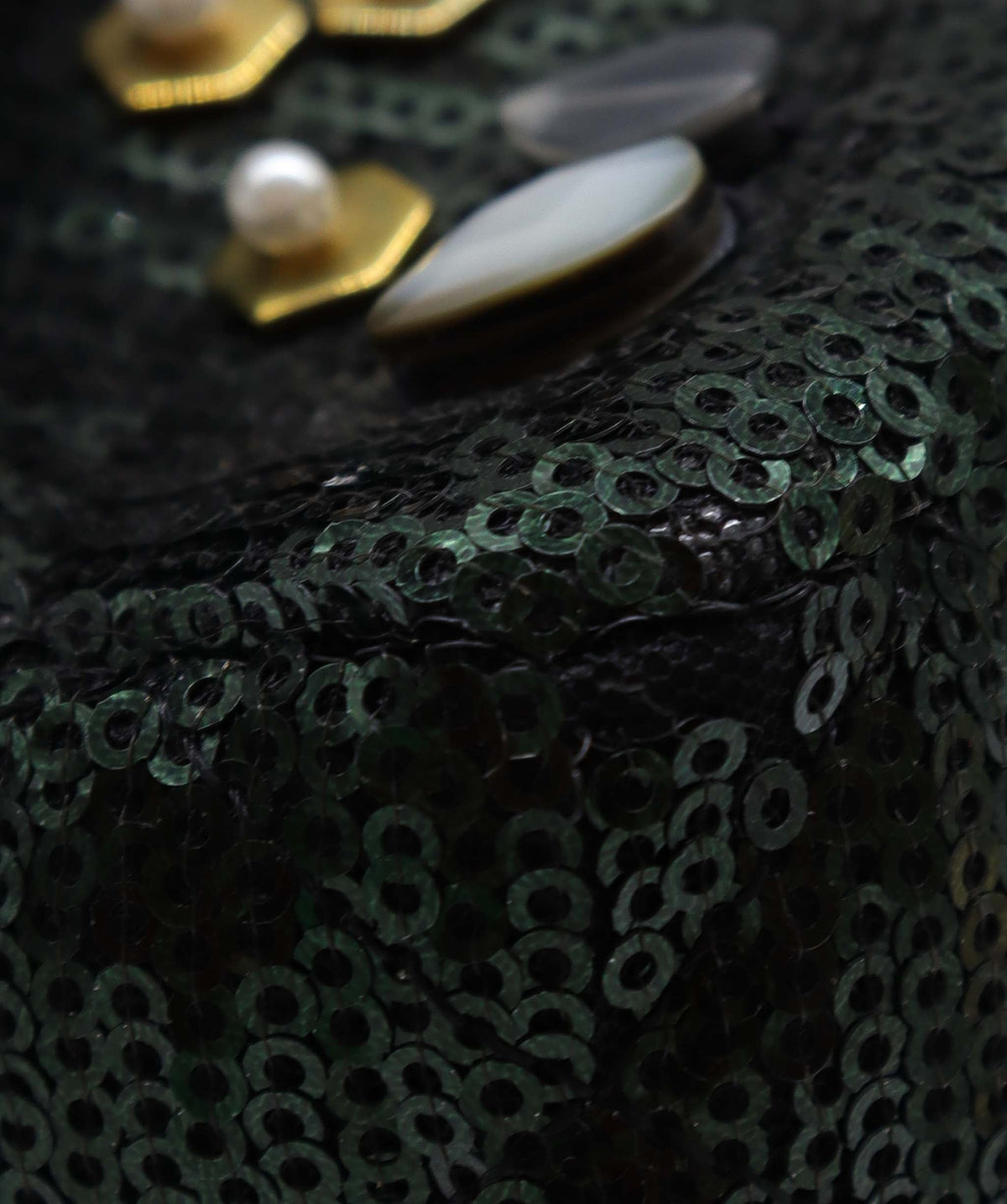 RTV Chanel Black and Green Embellished Classic Flap - DXBS2776