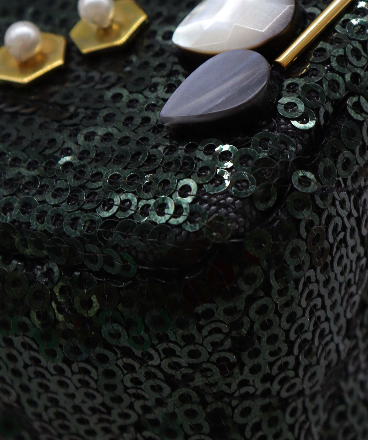 RTV Chanel Black and Green Embellished Classic Flap - DXBS2776