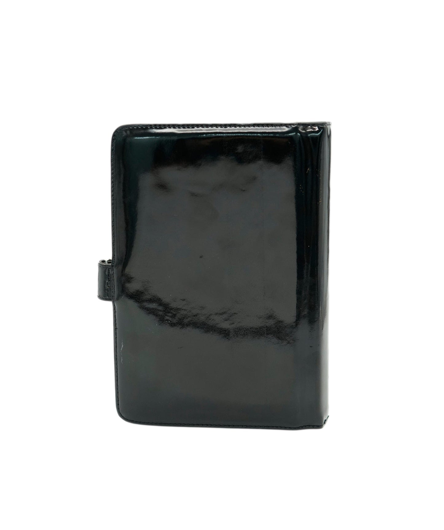 Chanel Black Patent Leather CC Planner/Agenda Cover  DXBV0455