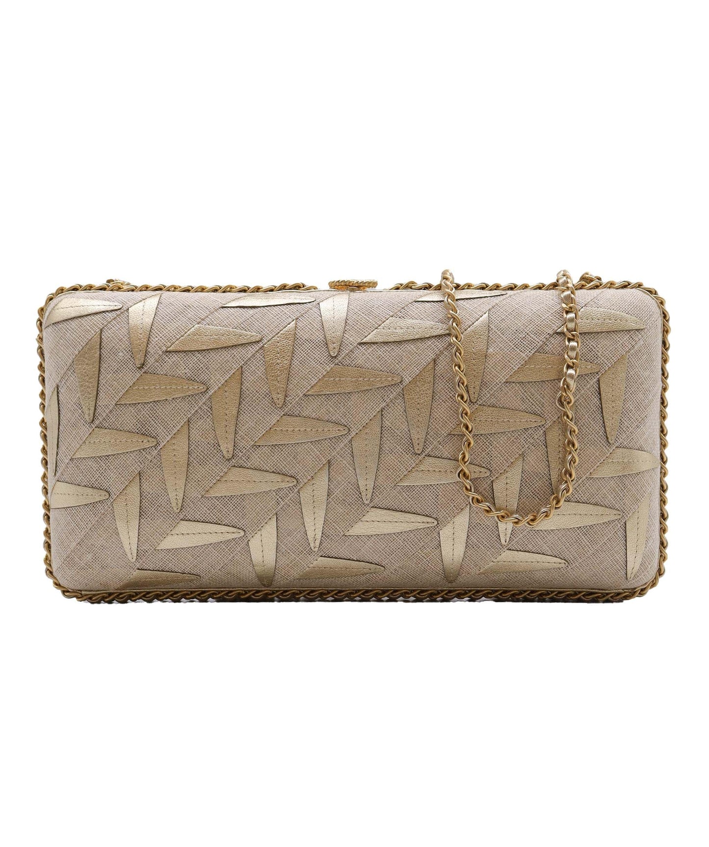 Chanel Greece Box Clutch Raffia with Leather- DXBS2771