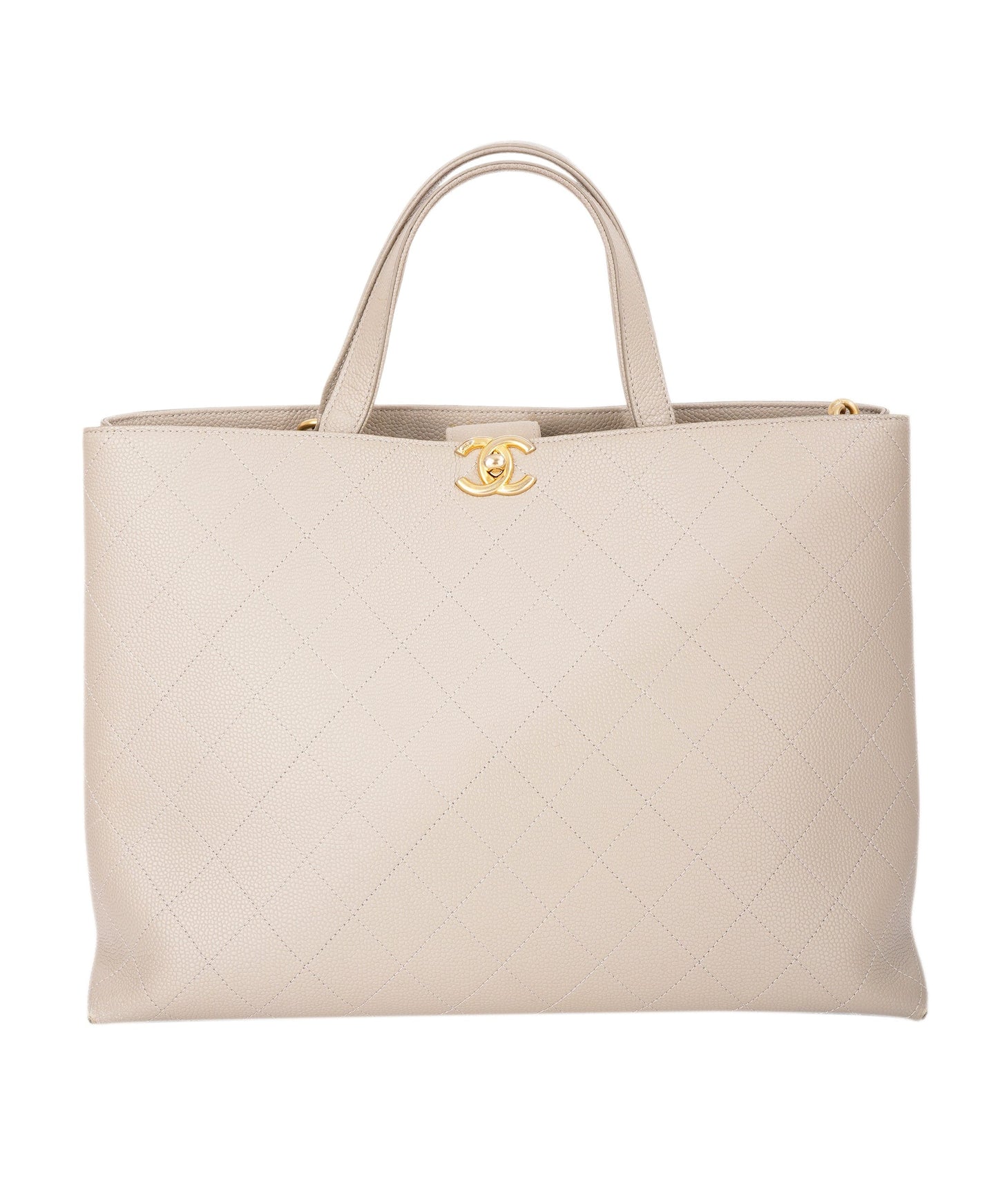 Chanel Grey Caviar Tote Bag ALL0868