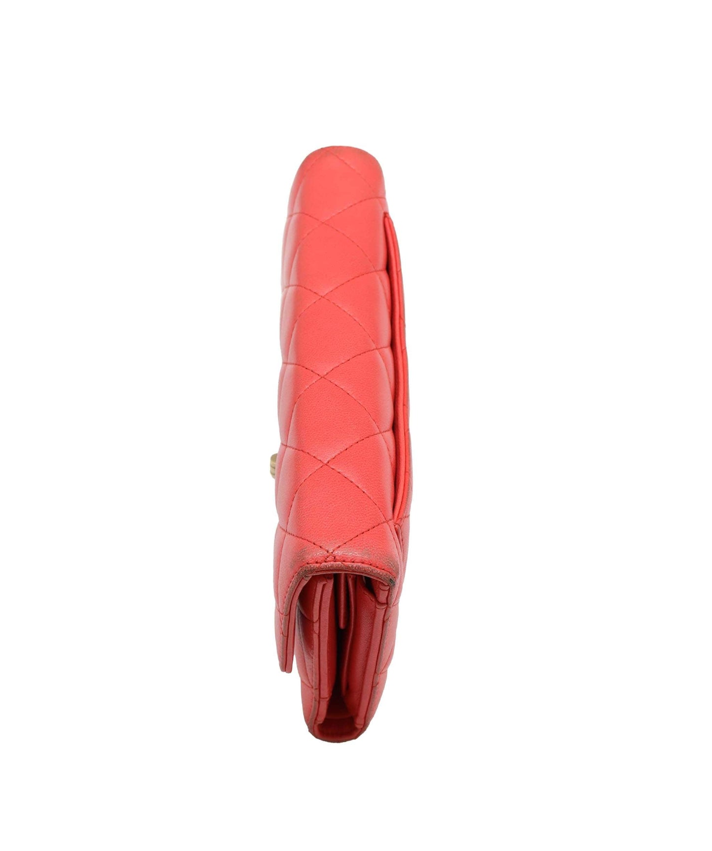 Chanel Long Wallet Red Lambskin #12  SKC1913
