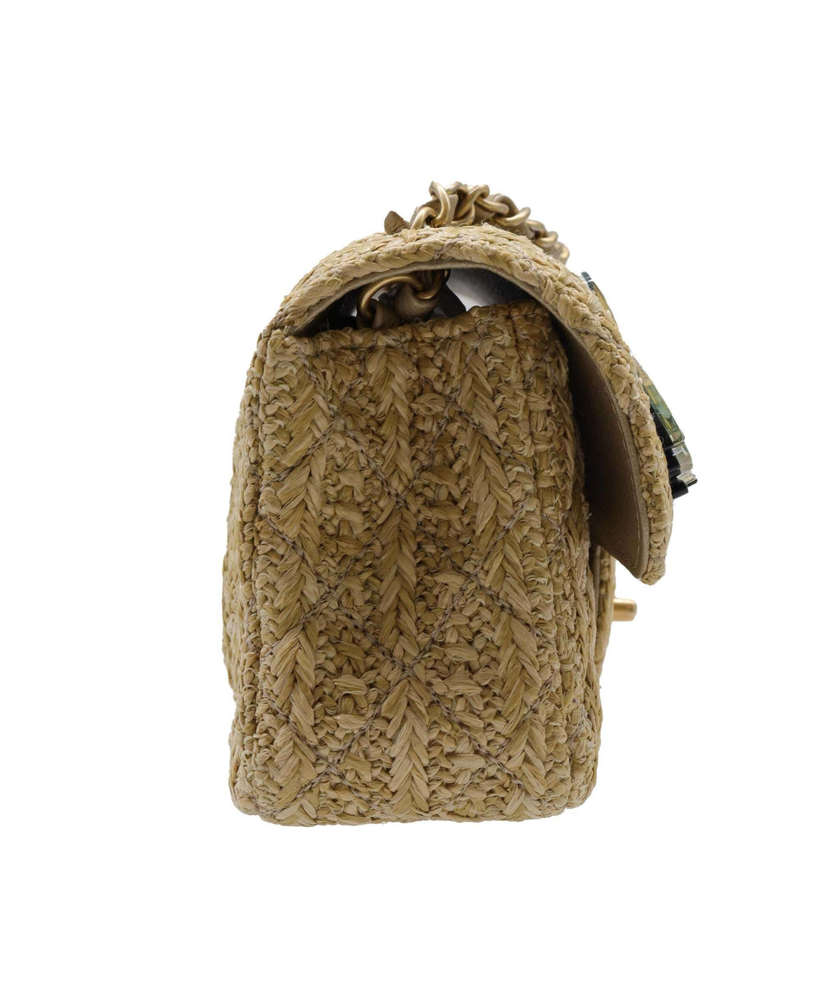 Chanel Raffia Med Classic Flap 2018 DXBS2767