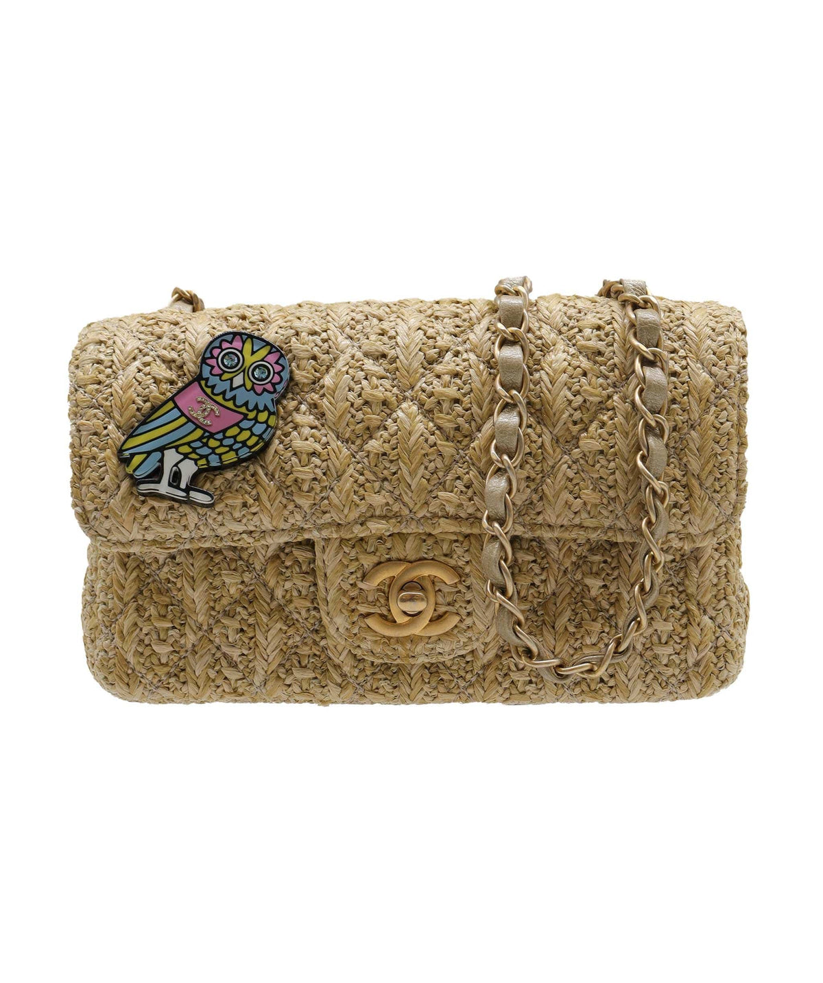 Chanel Raffia Med Classic Flap 2018 DXBS2767