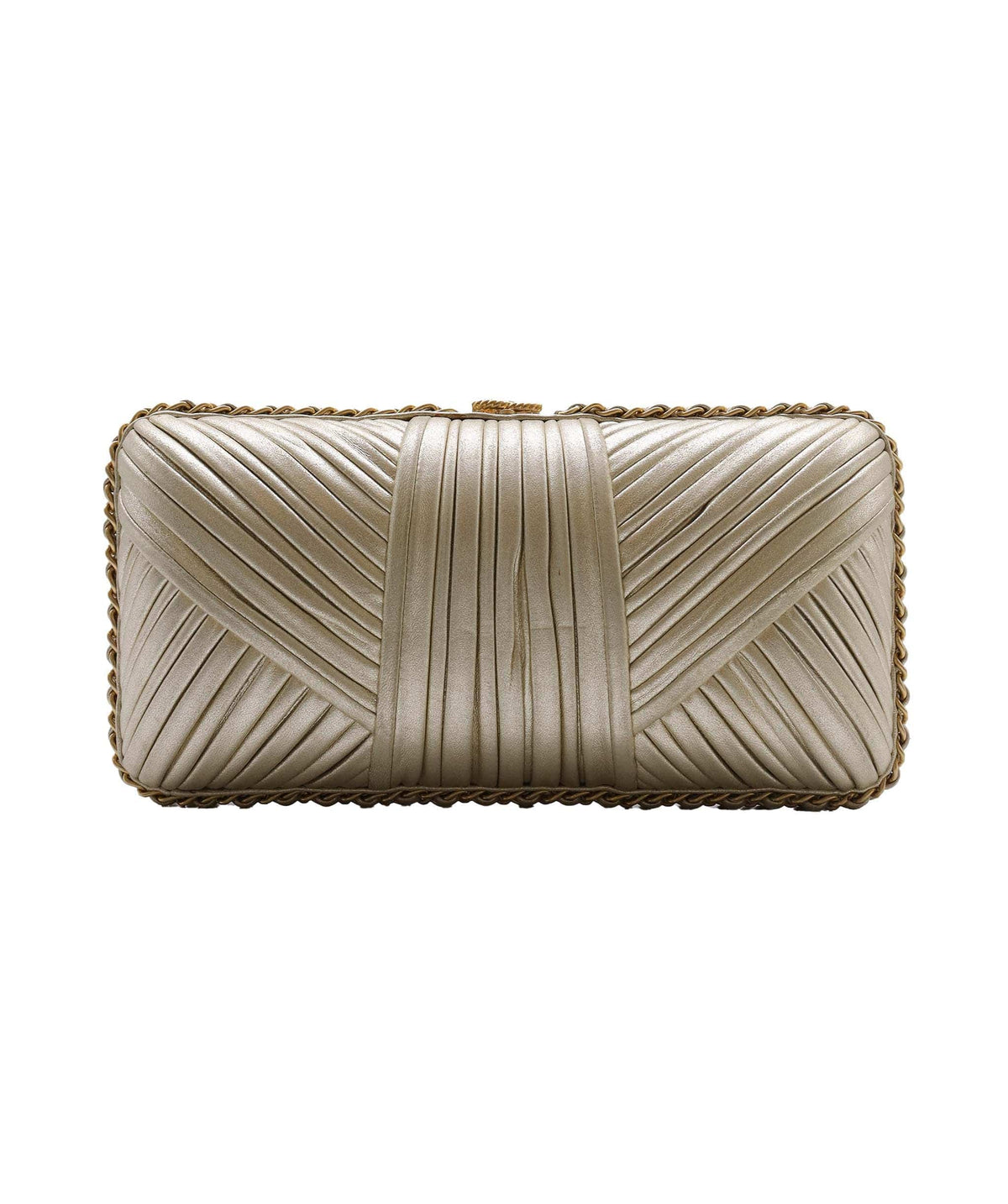 Chanel Ruched Metallic Evening Clutch - DXBS2772