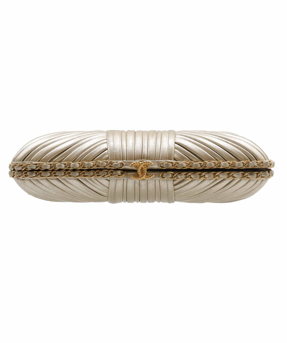 Chanel Ruched Metallic Evening Clutch - DXBS2772