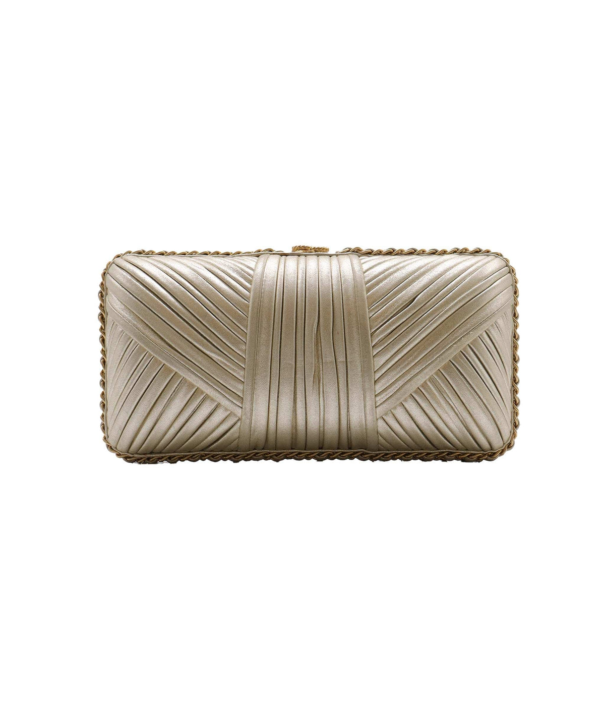 Chanel Ruched Metallic Evening Clutch - DXBS2772