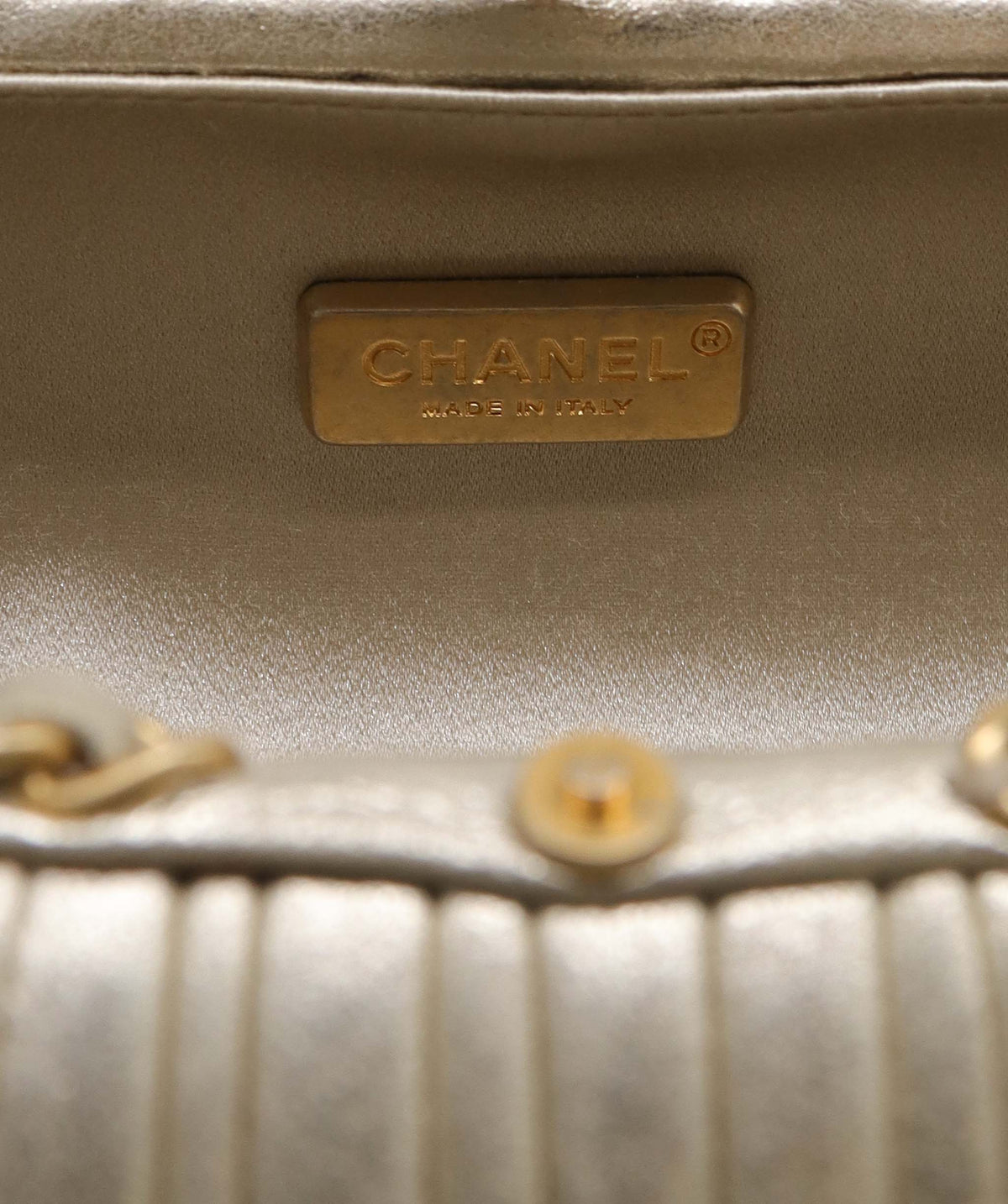 Chanel Ruched Metallic Evening Clutch - DXBS2772