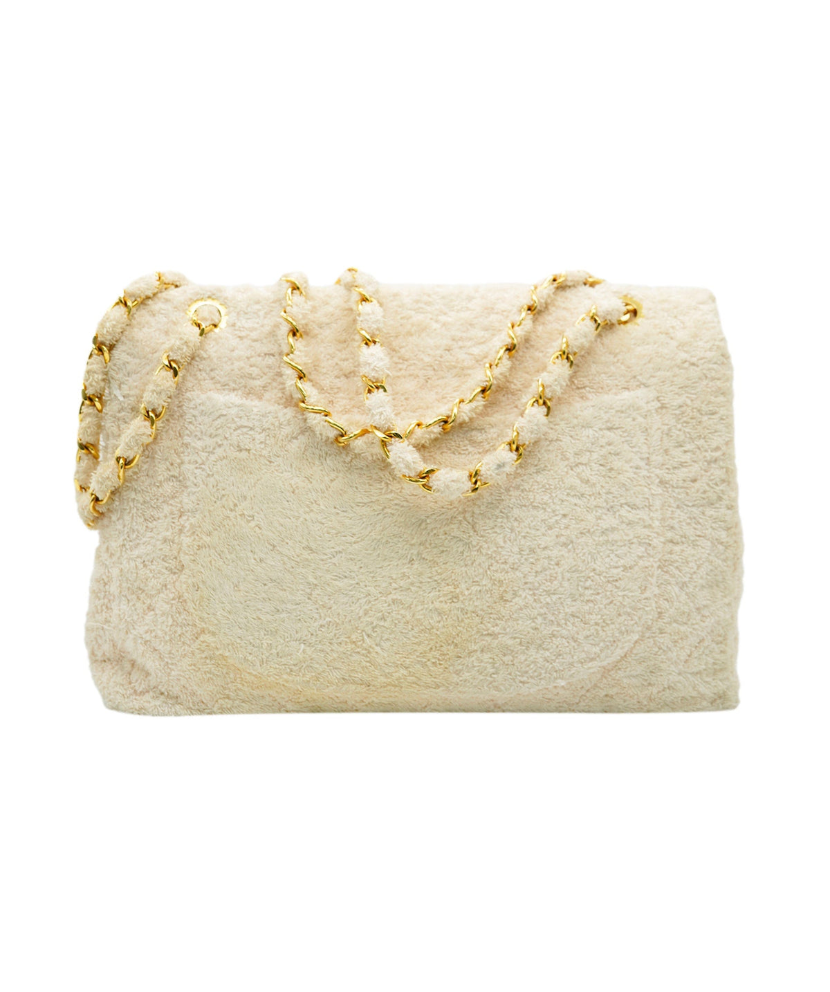 Chanel Super Rare CC Towelling Beige Maxi Bag ALL0914