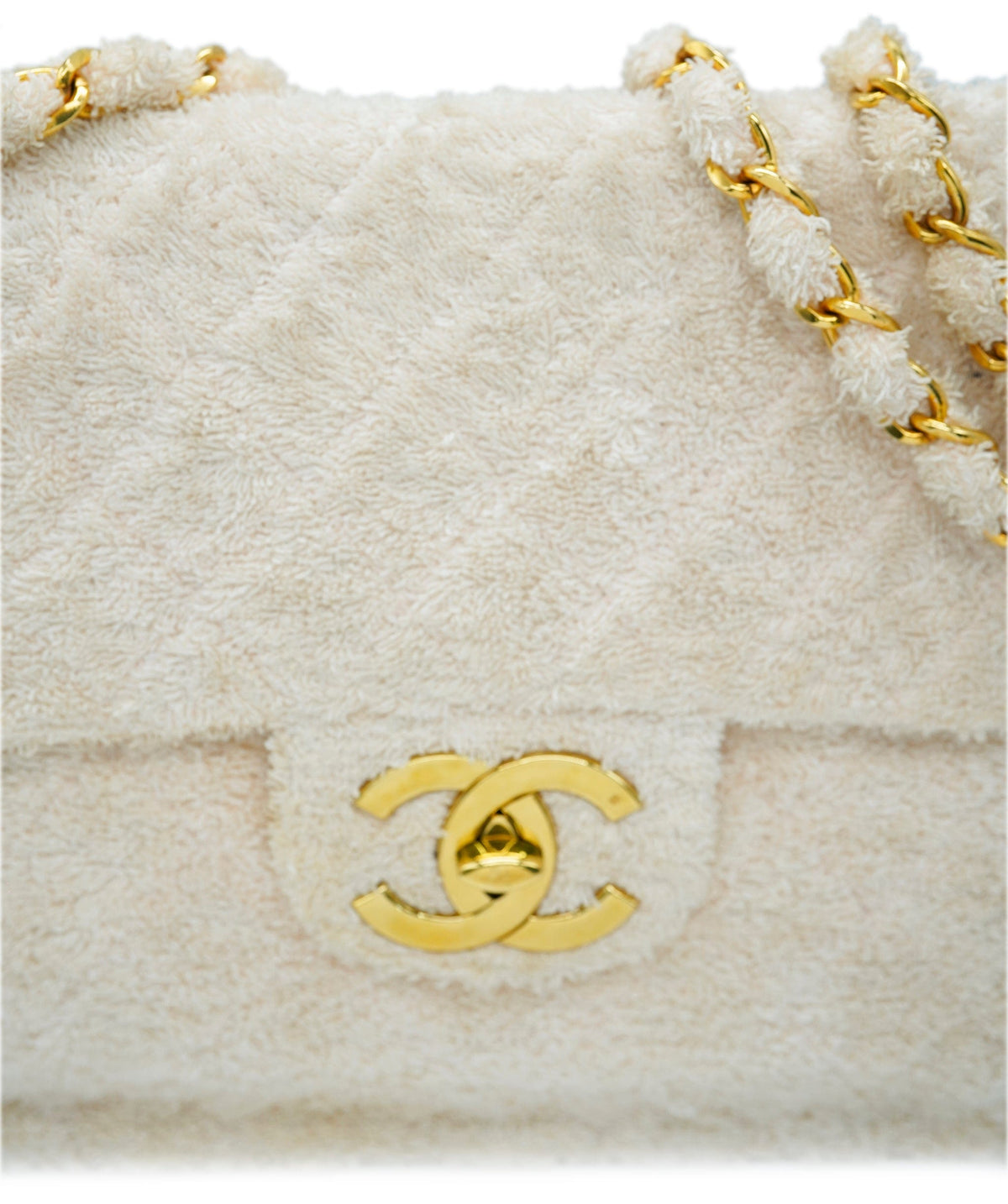 Chanel Super Rare CC Towelling Beige Maxi Bag ALL0914