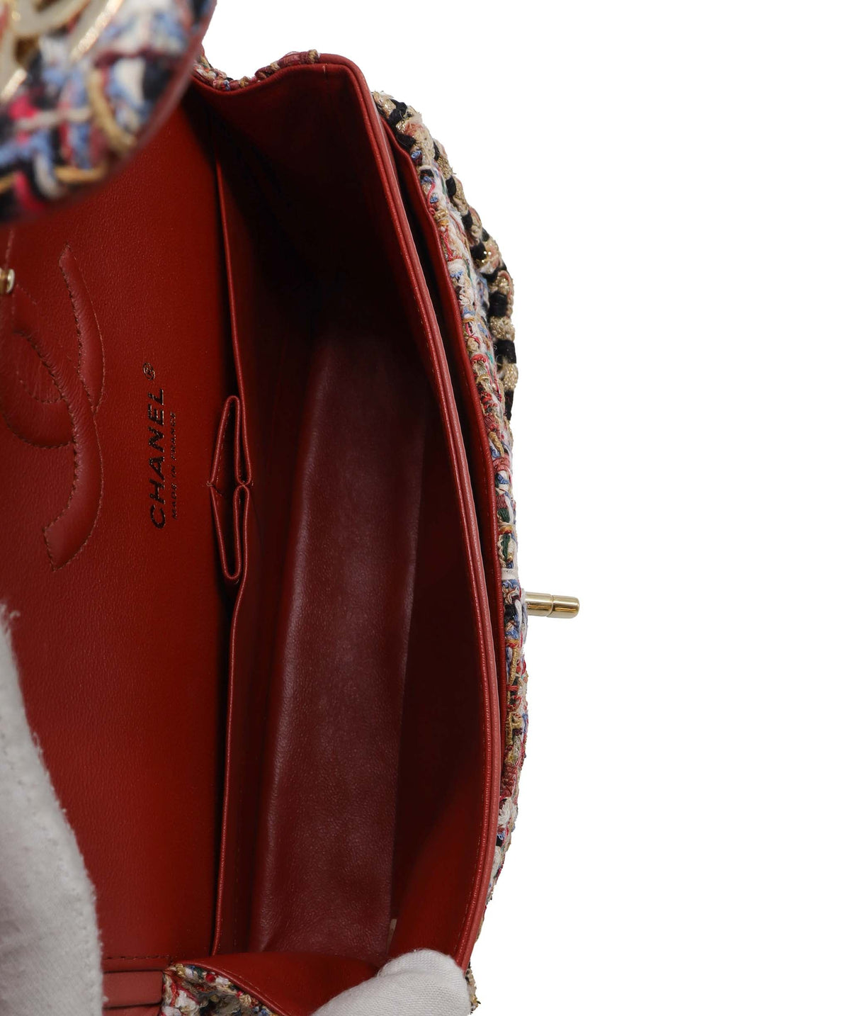 Chanel Tweed "plaid" multicolor Classic Flap - DXBS2773