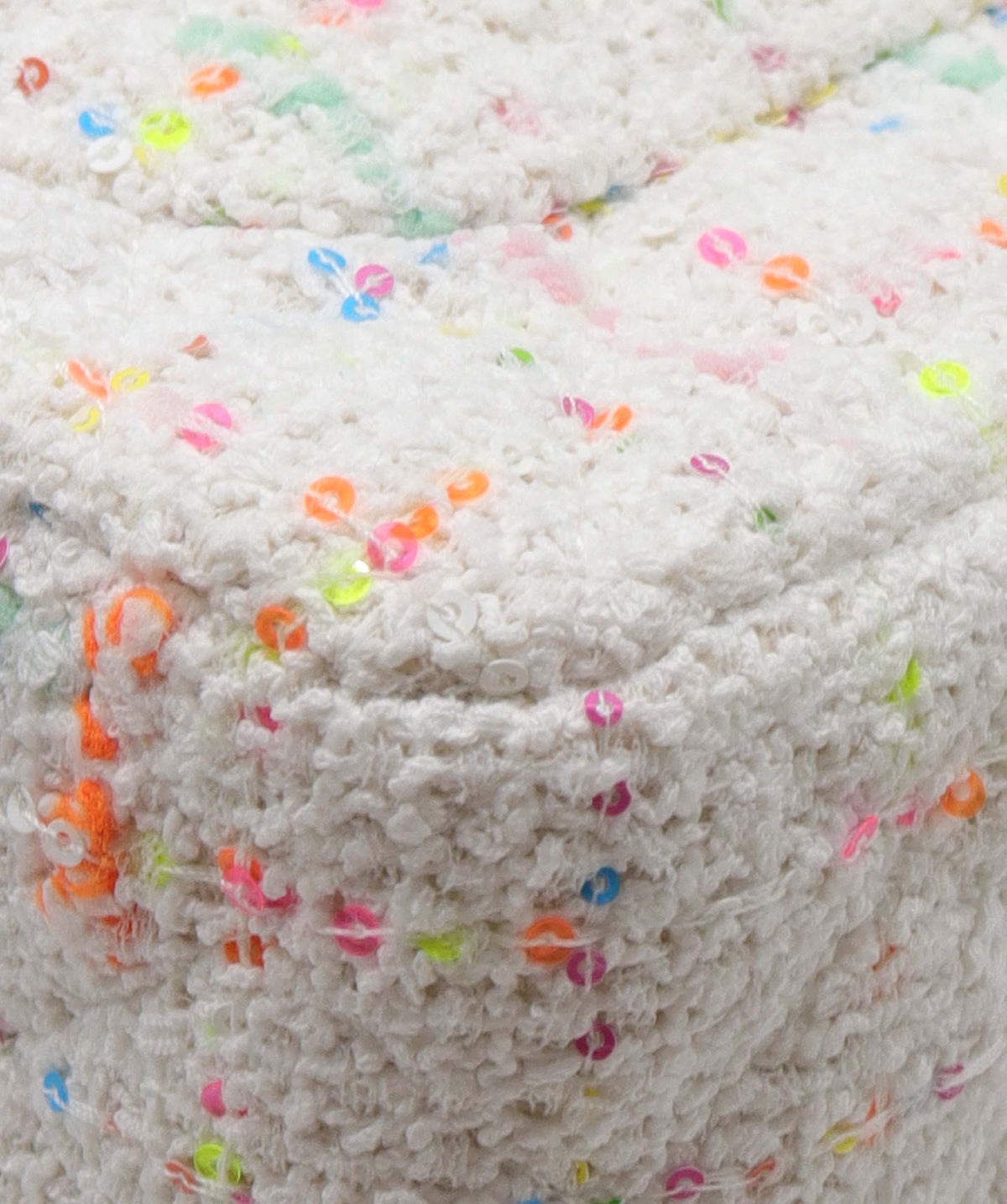 CHANEL TWEED sequins WHITE DXBS2904