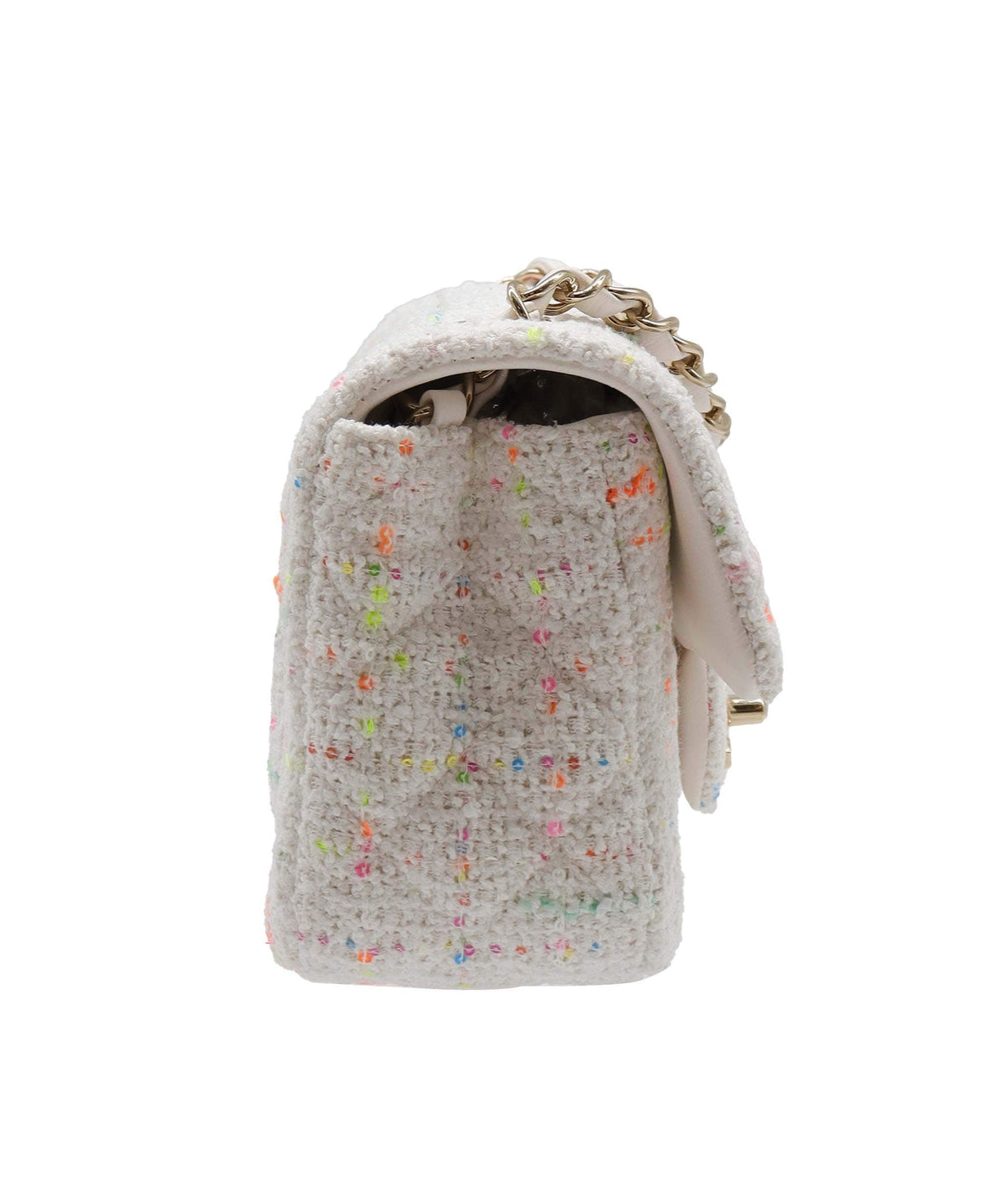 CHANEL TWEED sequins WHITE DXBS2904