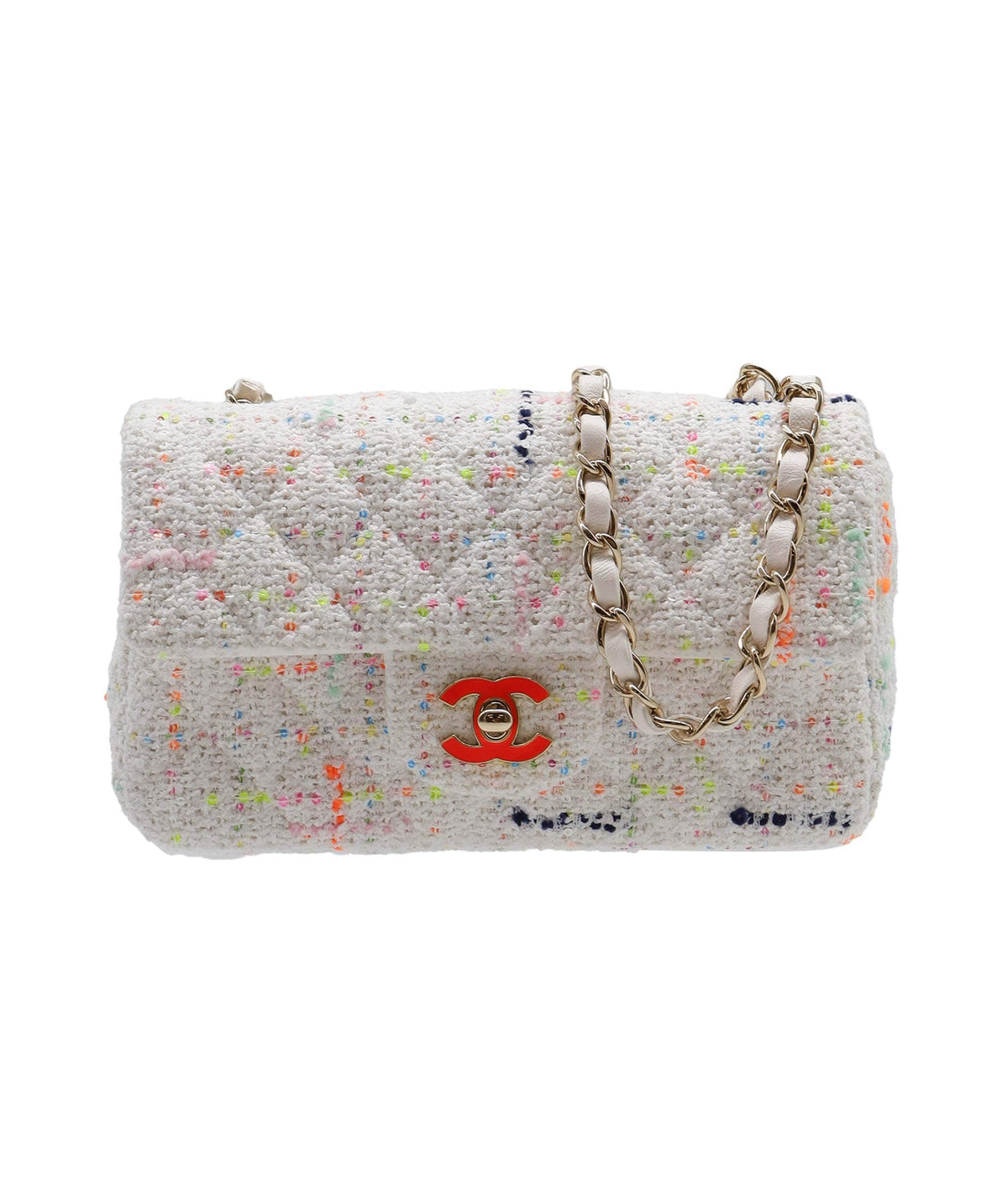 CHANEL TWEED sequins WHITE DXBS2904