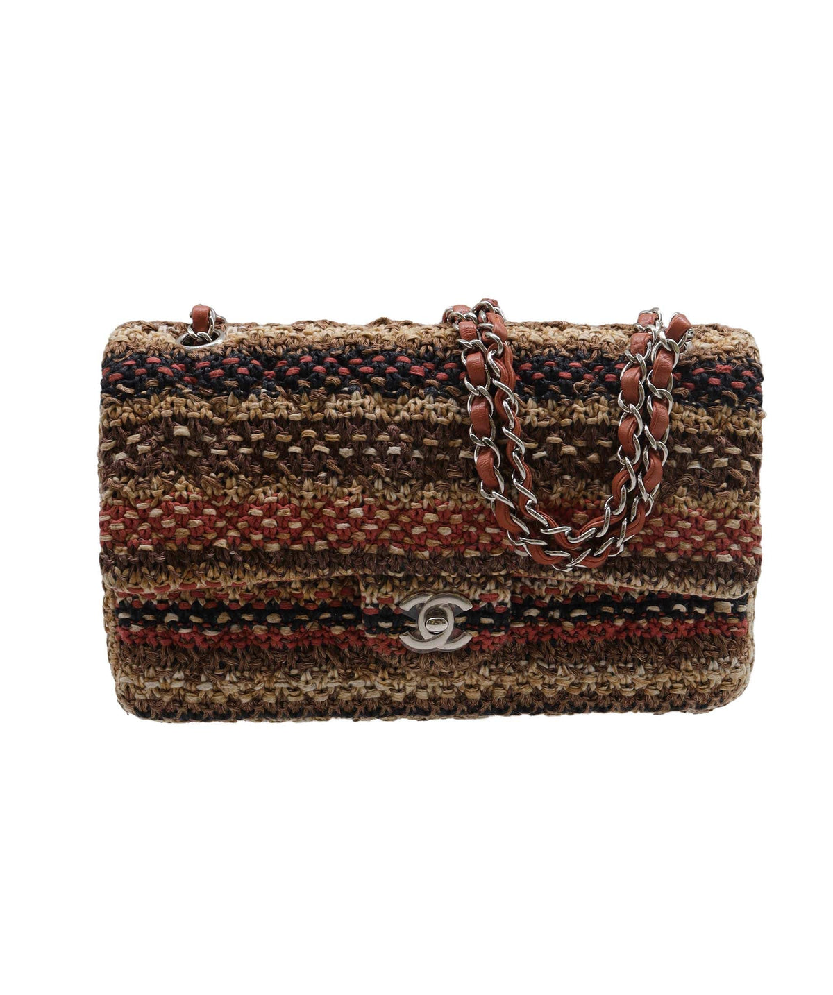 Chanel Tweed "striped" Multicolor Classic Flap - DXBS2770