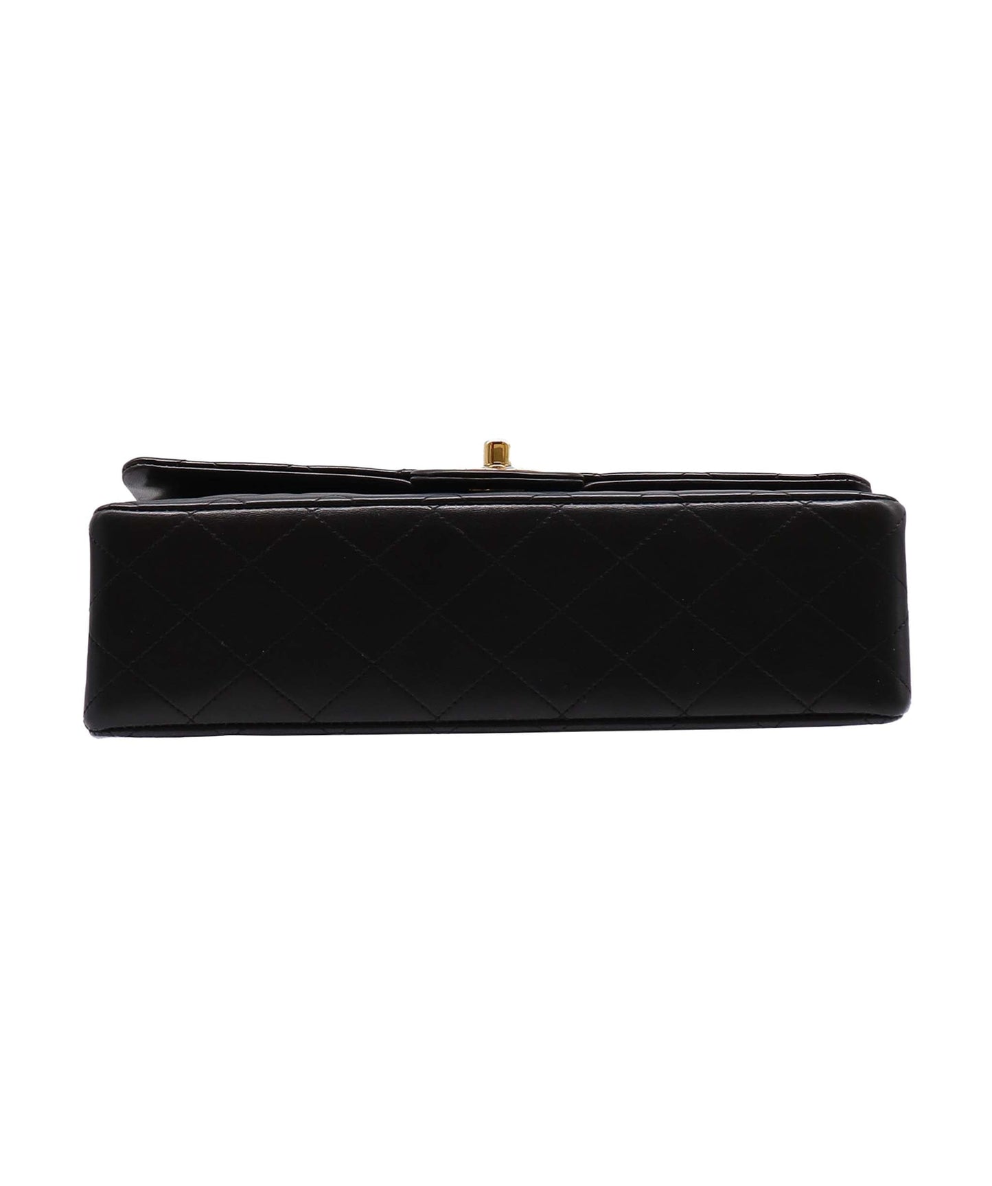CHANEL VINTAGE CLASSIC FLAP MEDIUM CHAIN SHOULDER BAG BLACK LAMB SKIN 90258890 DXBS2878