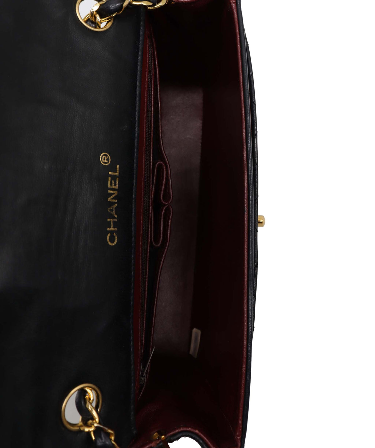 Chanel Vintage Full Flap XL CC Turnlock Black Lambskin GHW #0 DXBA0104