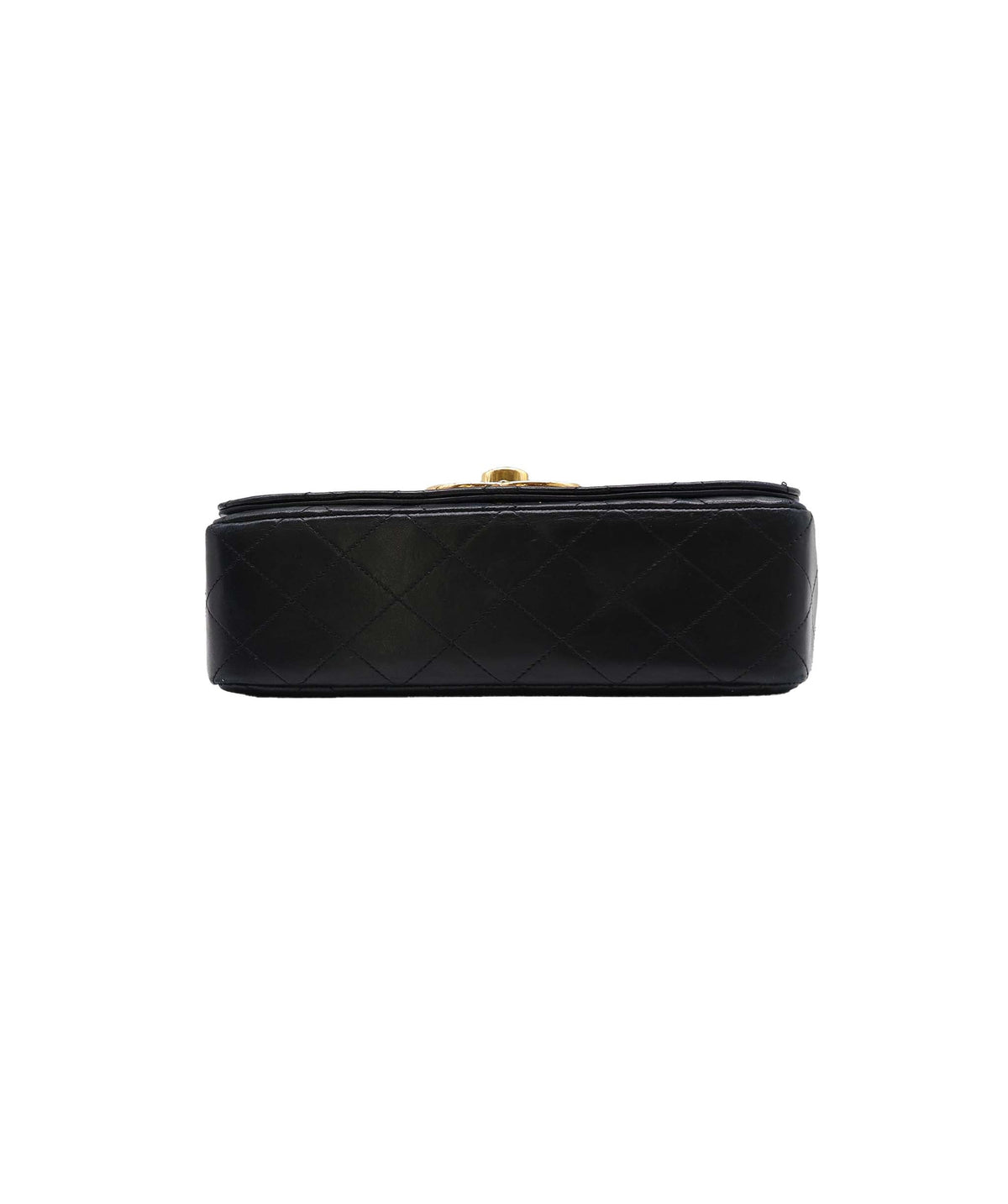 Chanel Vintage Full Flap XL CC Turnlock Black Lambskin GHW #0 DXBA0104