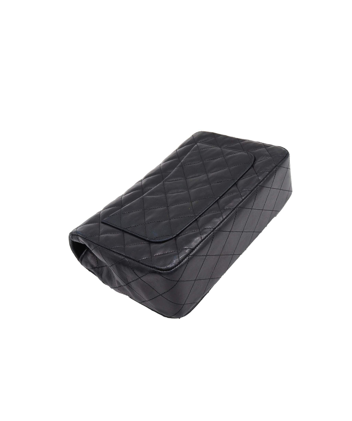 Chanel Vintage Full Flap XL CC Turnlock Black Lambskin GHW #0 DXBA0104