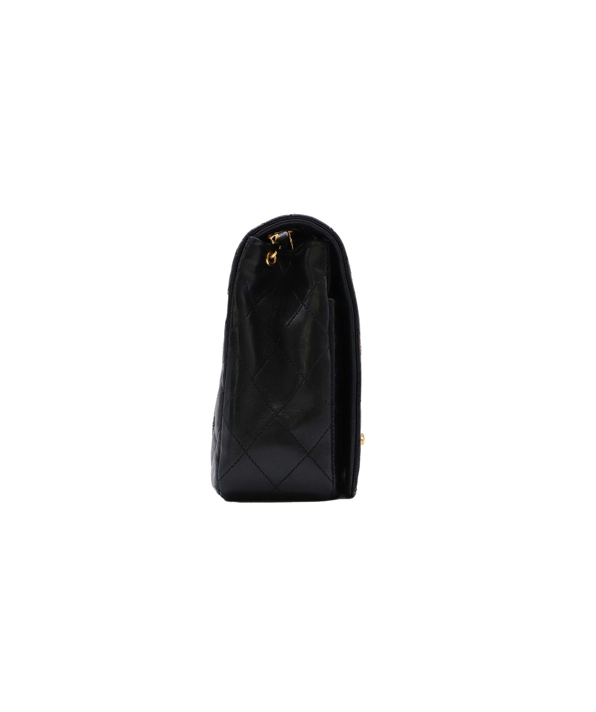 Chanel Vintage Full Flap XL CC Turnlock Black Lambskin GHW #0 DXBA0104