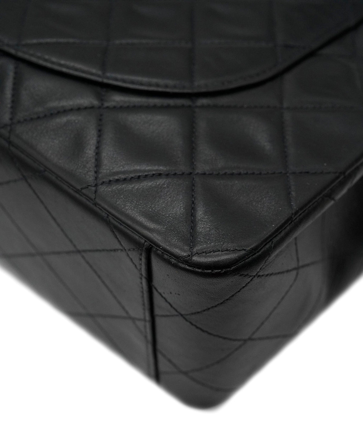 Chanel Vintage Mademoiselle XL CC Flap Black Lambskin GHW #03 DXBA0098