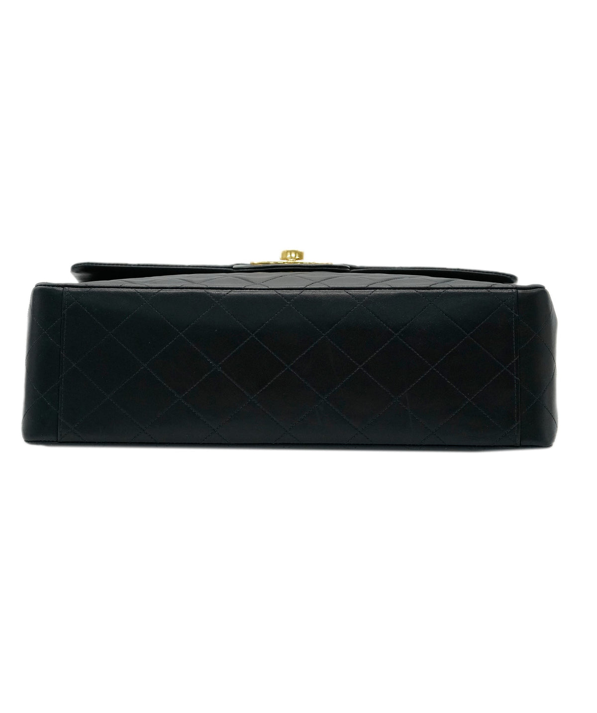 Chanel Vintage Mademoiselle XL CC Flap Black Lambskin GHW #03 DXBA0098