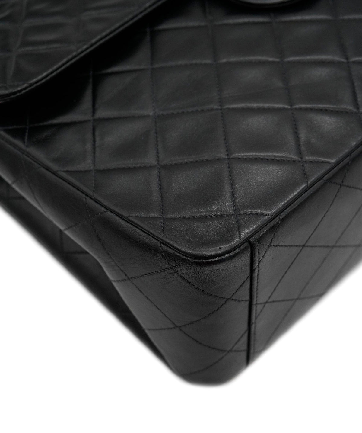 Chanel Vintage Mademoiselle XL CC Flap Black Lambskin GHW #03 DXBA0098