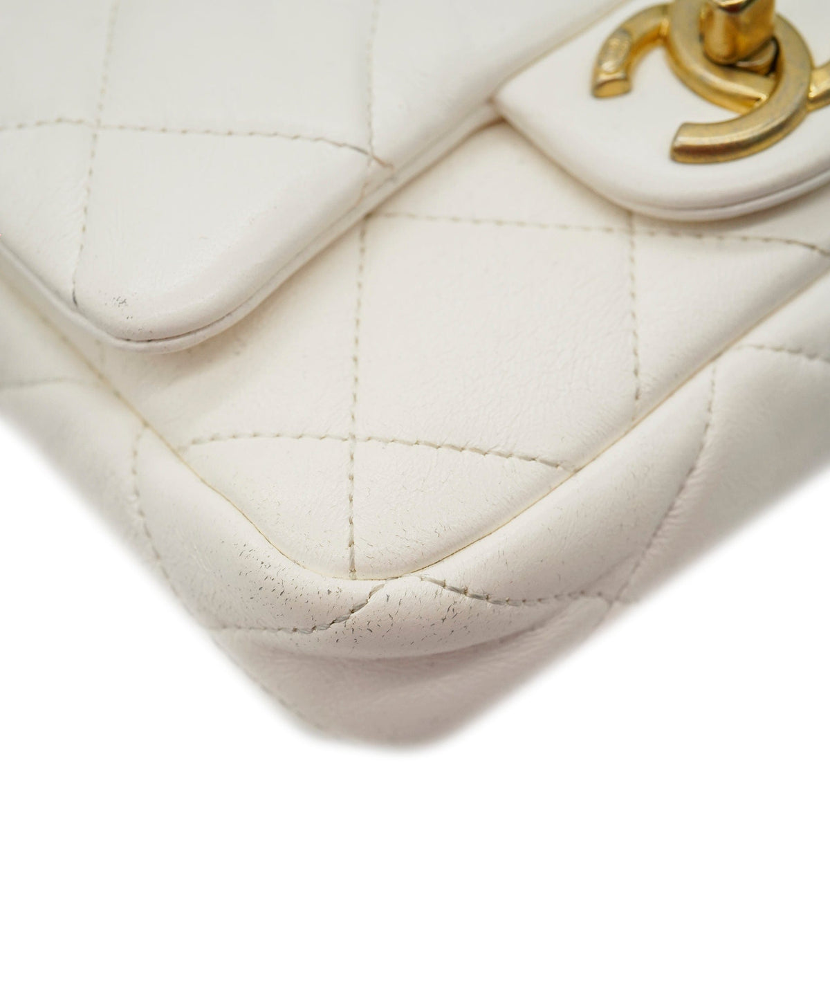 Chanel white funky town bag mini 22S AGL2554