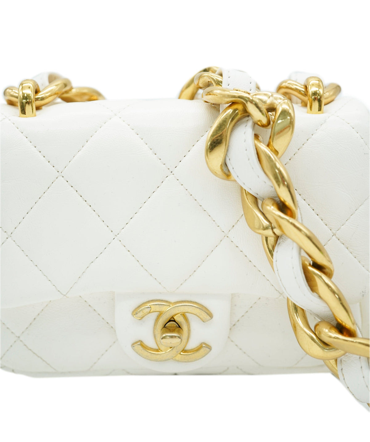 Chanel white funky town bag mini 22S AGL2554